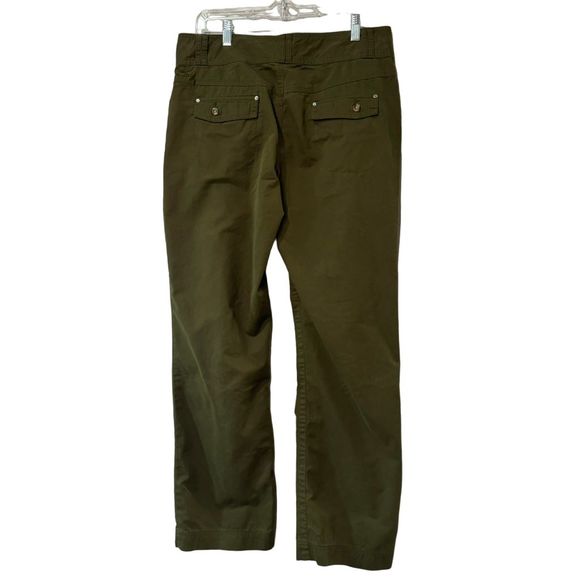 Cabela's Pants Forest Green Size 12 Straight Leg High Waist NEW! - Picture 3 of 16